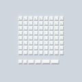 LAK 40S% Low-Profile PBT Keycaps – Dye-Sublimated, Compatible with Low-Profile Switches