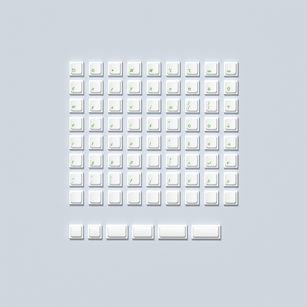 LAK 40S% Low-Profile PBT Keycaps – Dye-Sublimated, Compatible with Low-Profile Switches