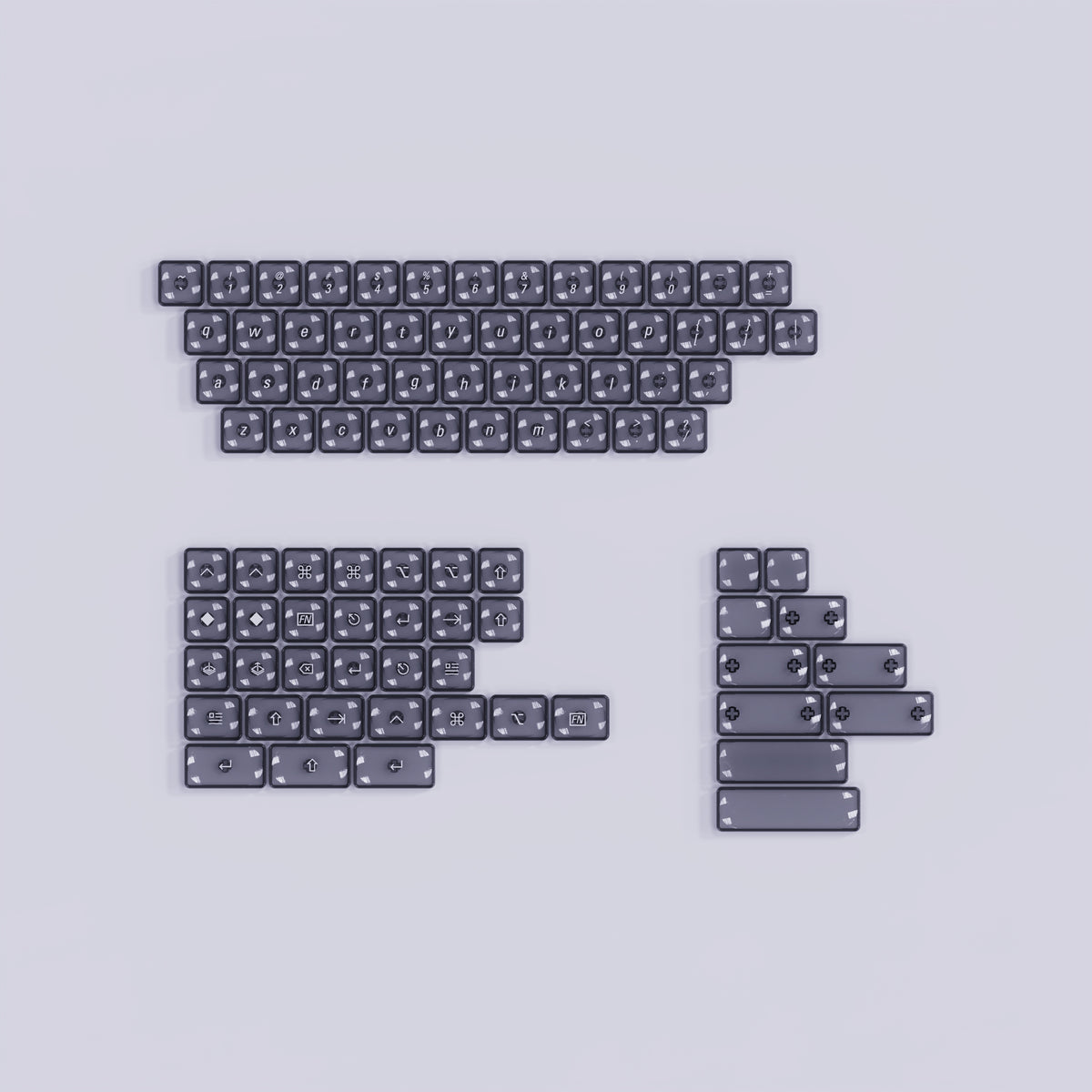 LCK Transparent 40% Low-Profile Keycap Set