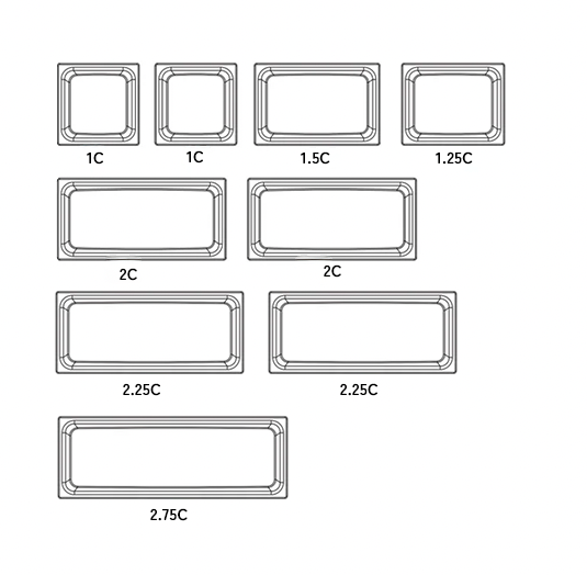 LAK Blank Keycap Set