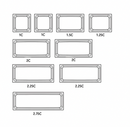 LAK Blank Keycap Set