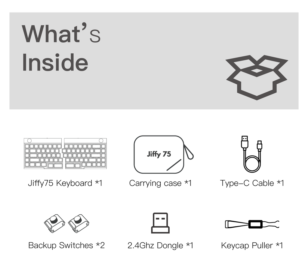 jiffy 75 Split Ergonomic Keyboard