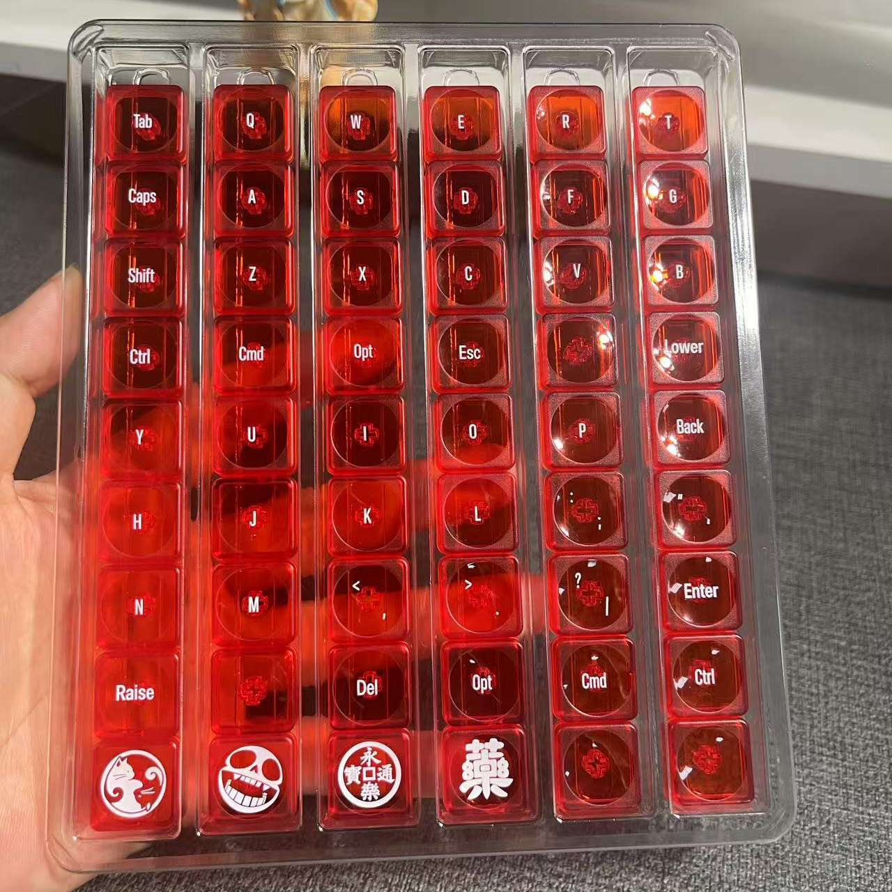 LCK-Cornix Transparent Keycap Set