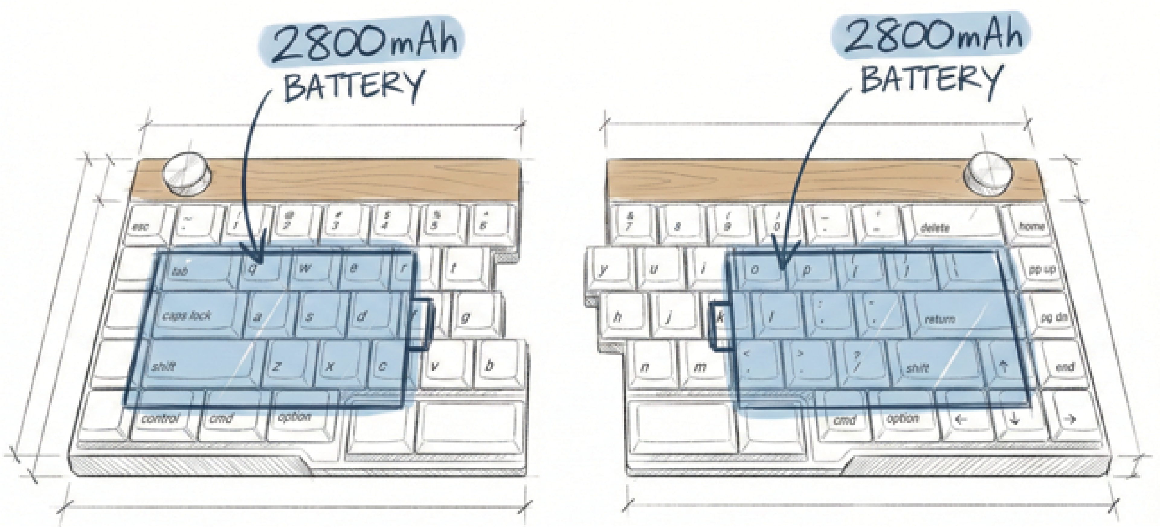 jiffy 75 Split Ergonomic Keyboard