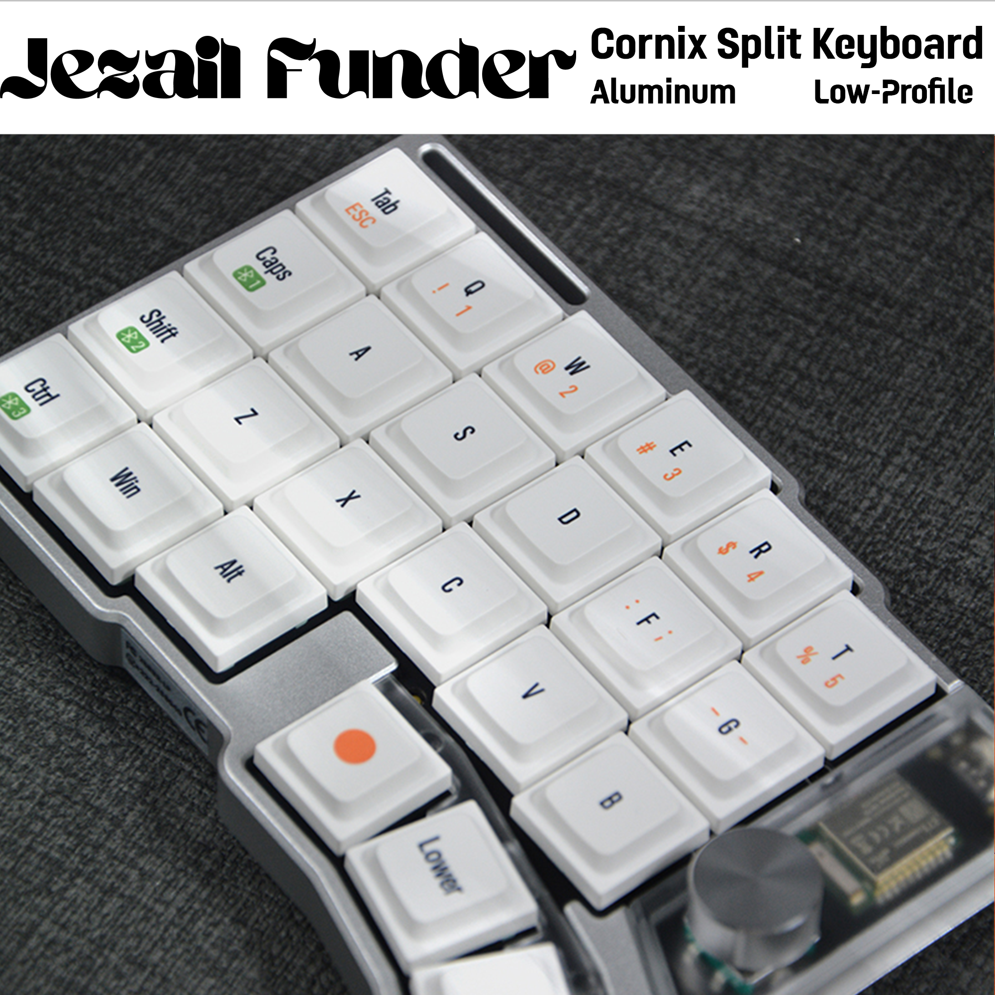 Cornix Keyboard Split LP | Low Profile Wireless – Mechanical CNC 