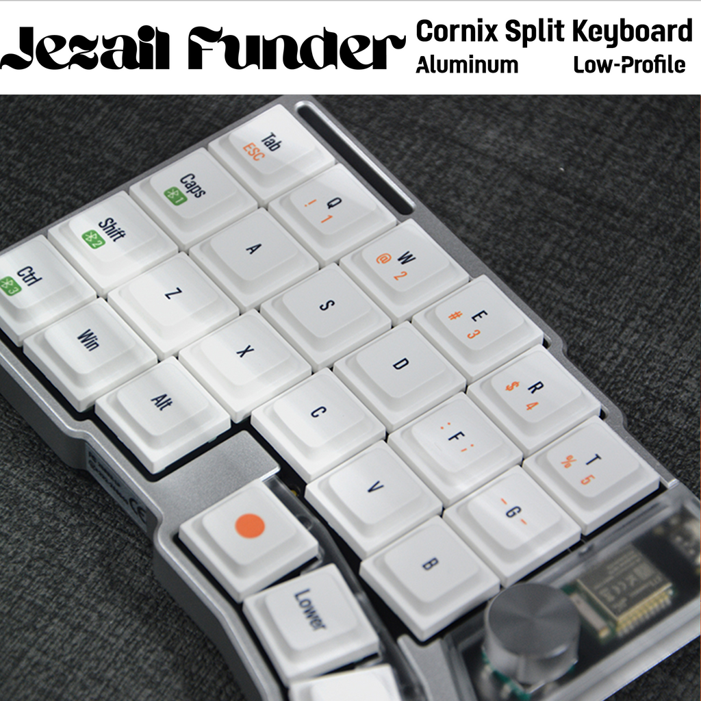 Cornix LP – Low-Profile Ergonomic Split Wireless Keyboard