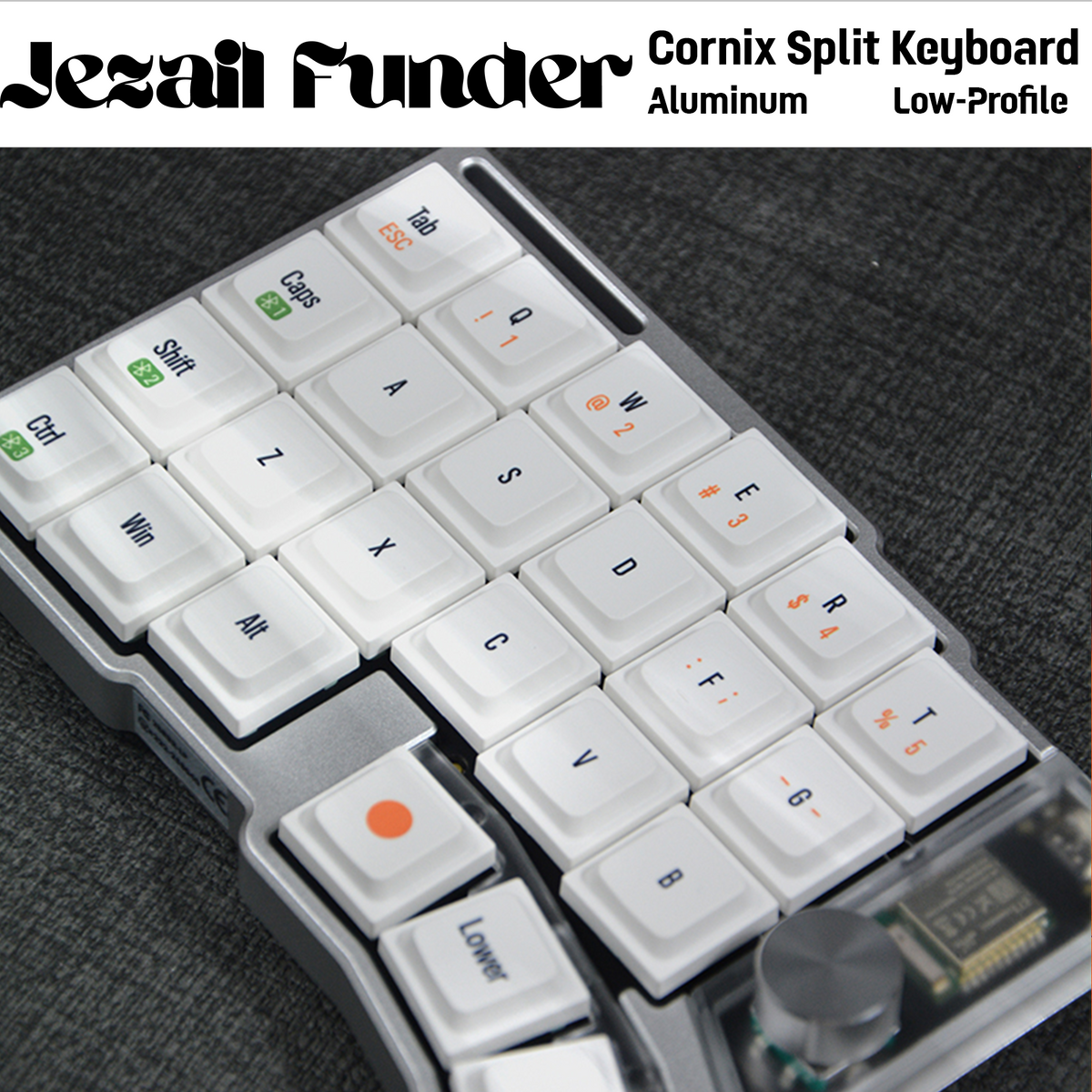 Cornix LP – Low-Profile Ergonomic Split Wireless Keyboard