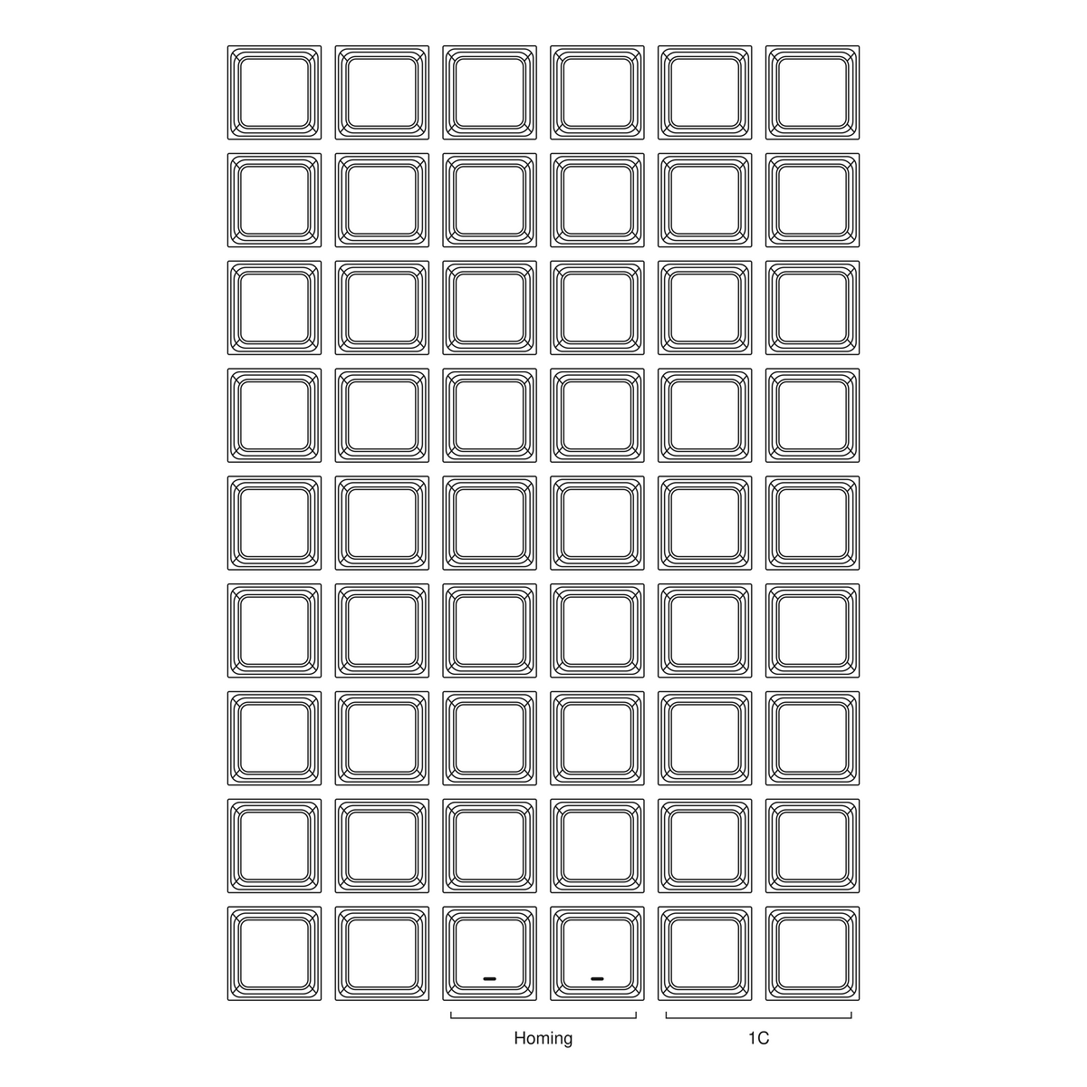 Cornix Blank Keycap Set
